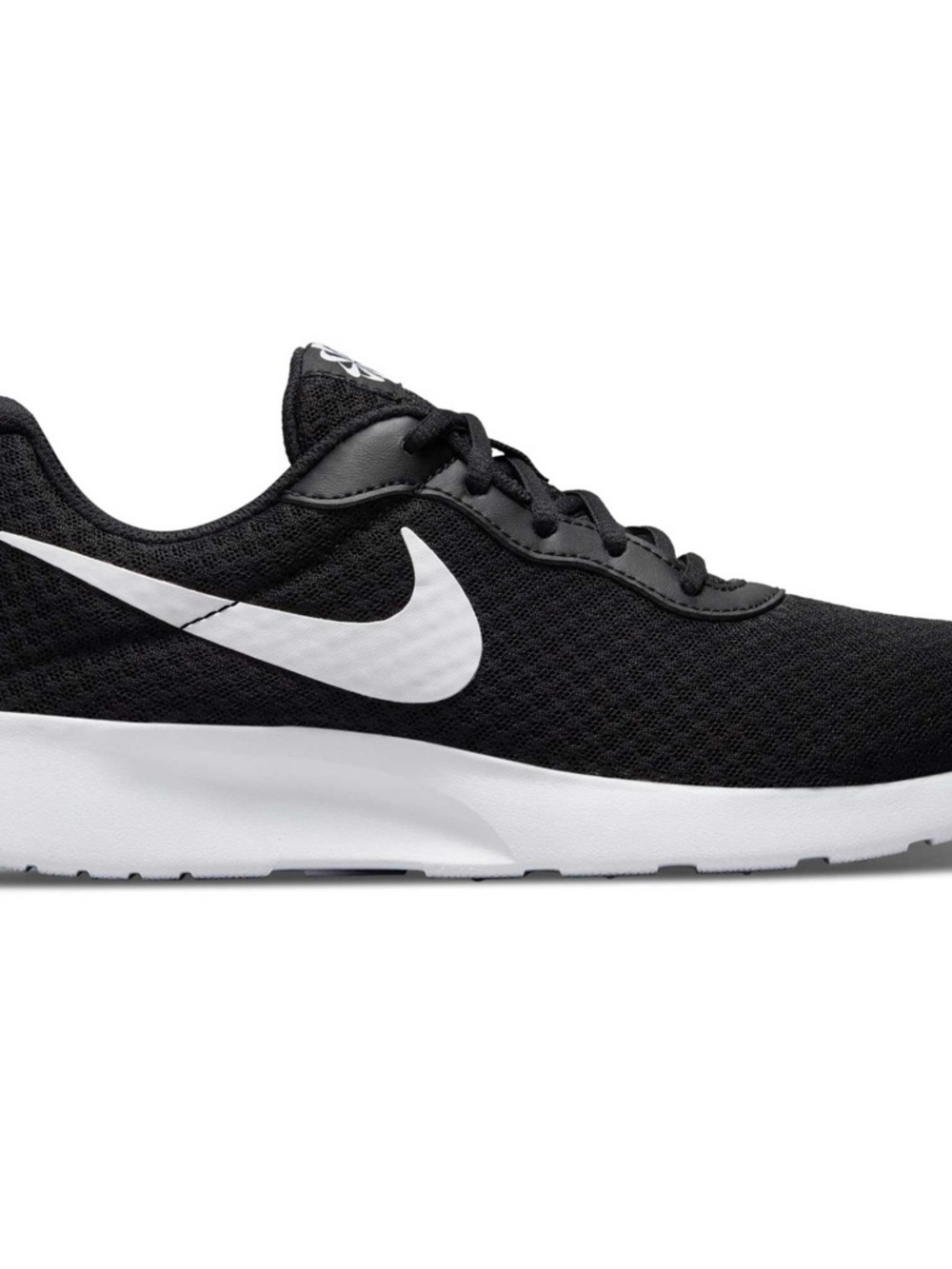 Nike Women's Black and White Tanjun Running Sneaker